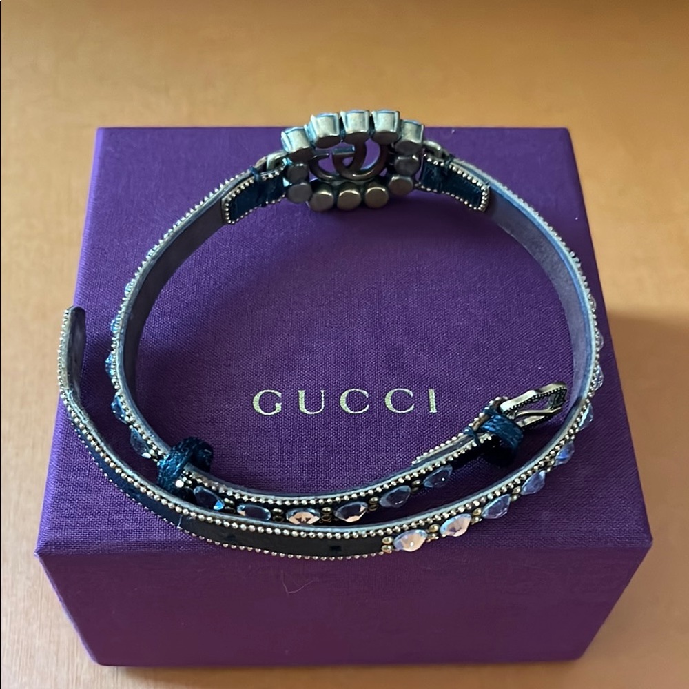 🔥 🔥 Gucci GG rhinestone choker necklace - Picture 3 of 9